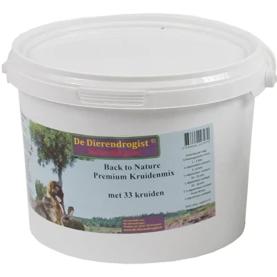 Afbeelding van Dierendrogist Back To Nature Premium Kruidenmix Met 33 Kruiden 900 GR (357409)