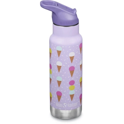 Afbeelding van Klean Kanteen Kinder Isolatiefles Classic N met flipsportdop, 355ml/12oz. ice cream drinkfles