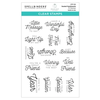 Afbeelding van Spellbinders Sealed Sentiments Clear Stamp (STP 122) (DISCONTINUED)