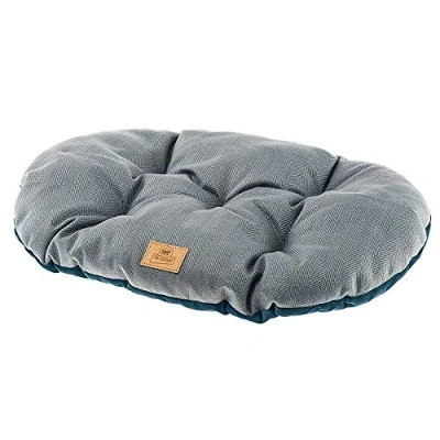 Afbeelding van Ferplast Stuart Dubbelzijdig kussen, tweed, fluweel, wasbaar, voor honden, katten, blauw, 45/2, 1 stuk