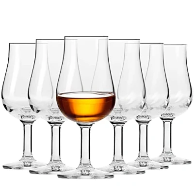 Afbeelding van Whiskytestglazen, set van 6, 100 ml, Epicure collectie, perfect voor thuis, restaurants, feestjes
