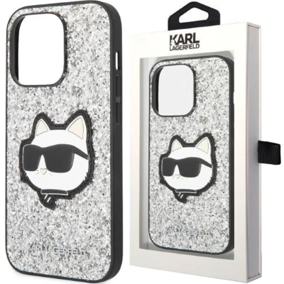 Afbeelding van Karl Lagerfeld KLHCP14MG2CPS iPhone 14 Plus 6.7 zilver/zilver hardcase Glitter Choupette Patch