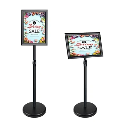 Afbeelding van Verstelbare Stand Poster Standing Beugel Bruiloft/Show/Scherm/Reclame, Zwart, A4