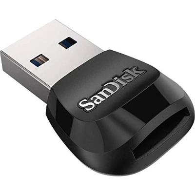 Afbeelding van SanDisk MobileMate USB 3.0 Kaartlezer (Overdrachtssnelheden Tot 170 MB/s, 10 Keer Sneller Dan 2.0 Lezers, Compact En Duurzaam Design, Compatibel Met 3.0, 2 Jaar Beperkte Garantie)