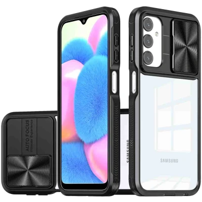 Afbeelding van iMoshion Hoesje Geschikt voor Samsung Galaxy A25 Camslider Backcover Zwart