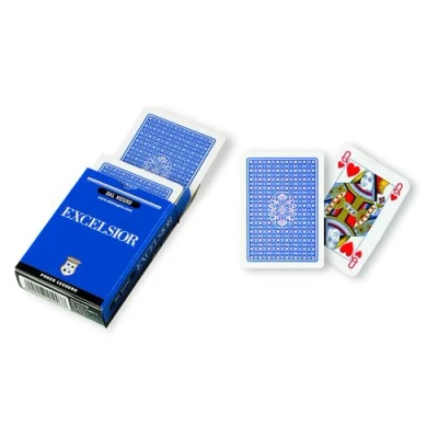 Image de Dal Negro cartes à jouer Excelsior A188 mm carton bleu 55 part
