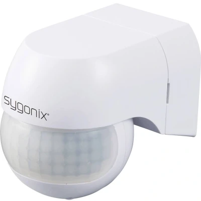 Afbeelding van Sygonix SY 6118230 PIR bewegingsmelder Wand (hangend), Opbouw (op muur) 180 Relais Wit IP44