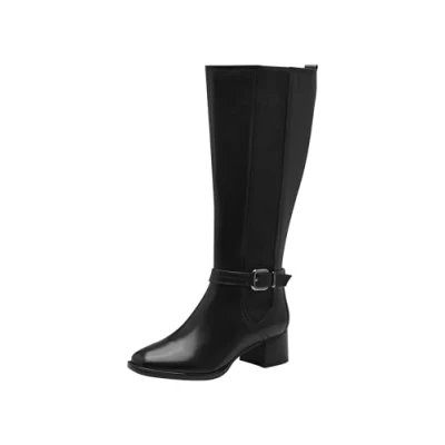 Afbeelding van Tamaris Comfort Laarzen, Dames, Maat: 40, Black Leer/ synthetisch