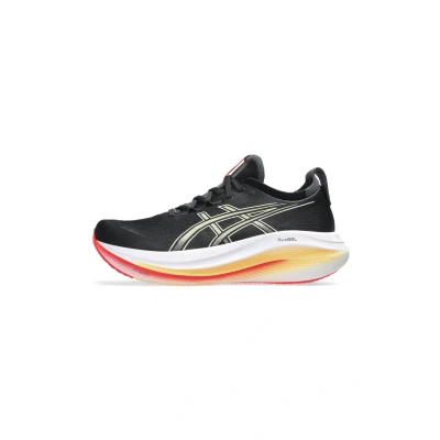 Afbeelding van Asics Gelnimbus 27 Hardloopschoenen voor op de weg, Heren, Maat: 48, Black khaki Kunststof