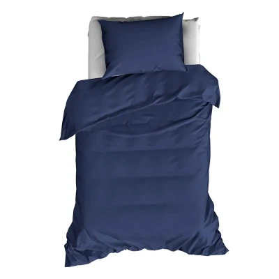 Image de de Witte Lietaer Olivia housse couette 1 personne (140x200 cm + taie d&#039;oreiller) Bleu