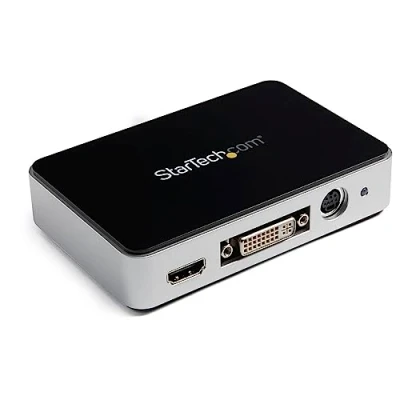 Image de StarTech.com Bo?tier d&#039;acquisition Vid?o HD USB 3.0 Enregistreur HDMI / DVI VGA Composante grabber 1080p adaptateur de capture vidéo