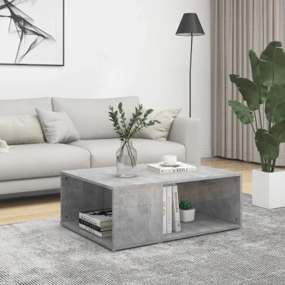 Afbeelding van Salontafel 90x67x33 cm spaanplaat betongrijs
