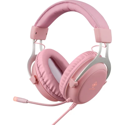 Afbeelding van Deltaco PH85 Gaming Headset LED Verlichting PS5/PS4/Xbox Series XS/One/Mobile Roze