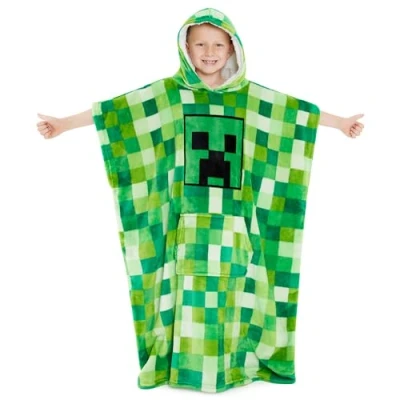 Afbeelding van Minecraft Plaid trui voor kinderen, oversized sweatshirt jongens, Groen