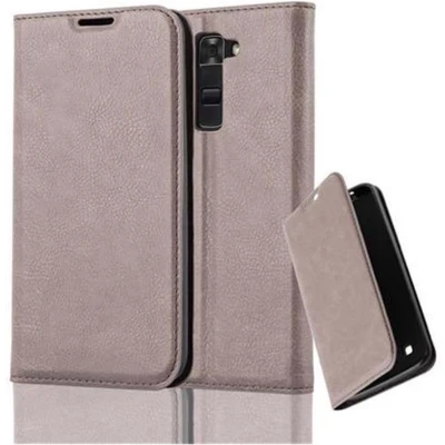 Afbeelding van Cadorabo Hoesje geschikt voor LG K7 2017 in KOFFIE BRUIN Beschermhoes met magnetische sluiting, standfunctie en kaartvakje Book Case Cover Etui
