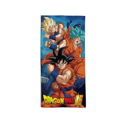 Afbeelding van hermet, Dragon Ball strandhanddoek, 70 x 140 cm, strandlaken of zwembadhanddoek, 100% katoen, zacht, praktisch en licht