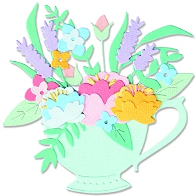 Afbeelding van Sizzix Thinlits Die Set 10PK Tea Time 665806 Olivia Rose (01 22)