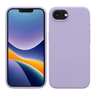 Afbeelding van kwmobile telefoonhoesje geschikt voor Apple iPhone SE 2025 / 4 4. Generation Hoesje met siliconen coating Smartphone case in lavendel