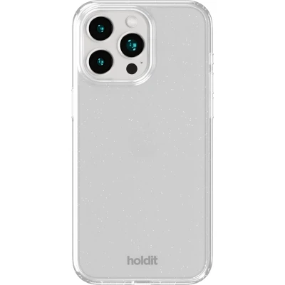 Afbeelding van Holdit Hoesje Geschikt voor iPhone 15 Pro Glitter Case wit