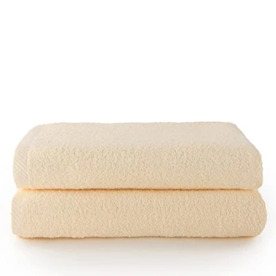 Image de Top Towels Lot de 2 Serviettes Bain 100% Coton 500 g/m² 70 x 140 cm