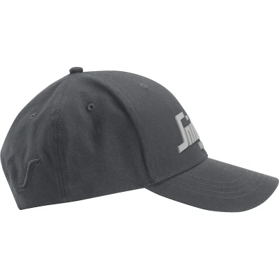 Afbeelding van Snickers Cap Met Logo, Staal Grijs Zwart (5804)