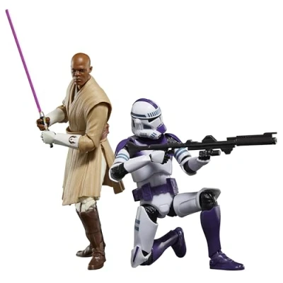 Afbeelding van Mace Windu &amp; 187th Legion Clone Trooper Star Wars The Black Series Wars: