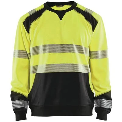 Image de Sweat haute visibilité jaune fluorescent/noir