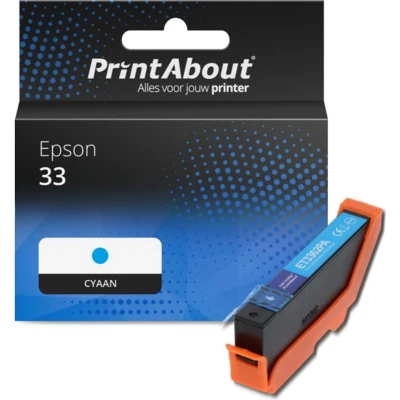 Afbeelding van Huismerk Epson 33 (C13T33424012) Inktcartridge Cyaan