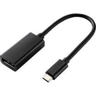 Afbeelding van Renkforce RF 4613070 USB C displaykabel / DisplayPort Adapterkabel stekker, bus 0.14 m Zwart