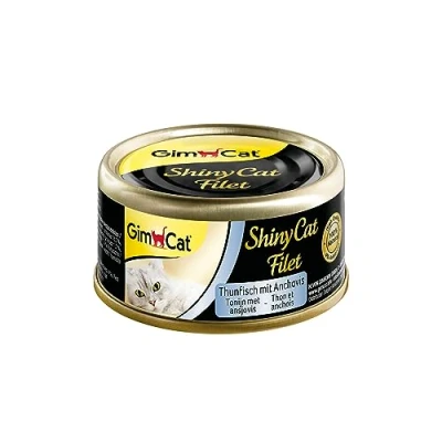 Afbeelding van 24x GimCat ShinyCat Filet Tonijn Ansjovis 70 gr