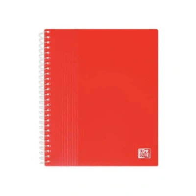 Afbeelding van OXFORD A5 School Life indexmap voor 80 weergaven / 40 hoezen, polypropyleen, rood