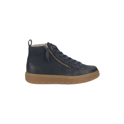 Afbeelding van Paul Green Sneakers hoog, Dames, Maat: 36, Blau Leer