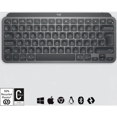 Afbeelding van Logitech MX Keys Mini toetsenbord RF draadloos + Bluetooth QWERTY Engels Grafiet