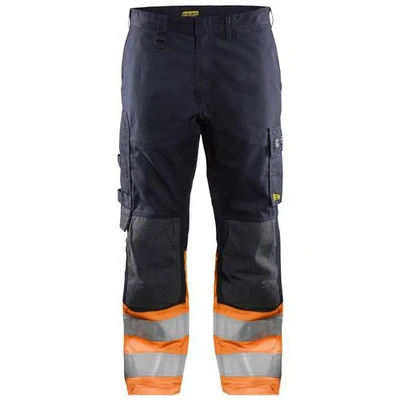 Image de Pantalon multinormes inherent marine orange fluo Blåkläder