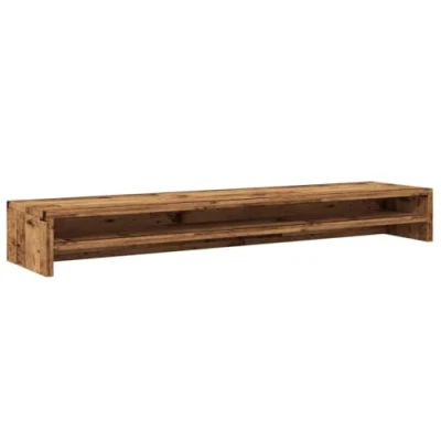 Afbeelding van vidaXL Monitorstandaard 100x24x13 cm bewerkt hout oud houtkleurig