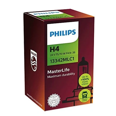 Afbeelding van PHILIPS 13342MLC1 Gloeilamp, verstraler H4 24V 75/70W Halogeen