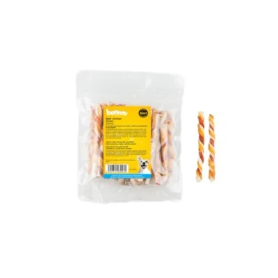 Afbeelding van Boomy Hondensnacks Rawhide sticks met kip 13cm 30st