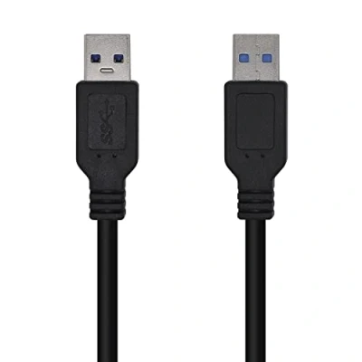 Afbeelding van USB kabel Aisens A105 0448 Zwart 3 m (1 Stuks)