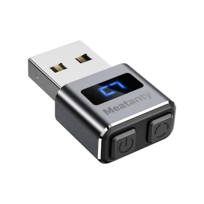 Afbeelding van meatanty Kleine metalen muis Ondetecteerbare USB muisbeweging Met display 3 modi Muisbewegingsapparaat Tuimelschakelaar voor computer/pc/computer
