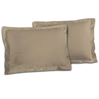 Afbeelding van 50 x 70_Home Linge Passion kussenslopen, Oxford afwerking, 57 draden/beige_Home ondergoed 2 afwerking (opstaande zoom) draden/cm²