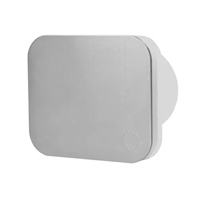 Afbeelding van Turbionaire Trend 100 SSS ventilator, afvoerventilator met terugslagklep, voor badkamer, keuken, muur/plafond, voorkant van roestvrij staal, mm, 35 Pa, stil, IPX4