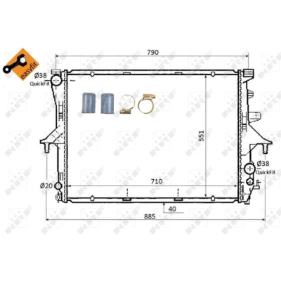Afbeelding van Radiateur NRF 53864