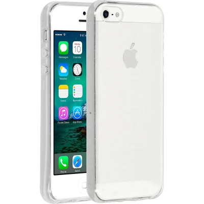 Afbeelding van Accezz Hoesje Geschikt voor iPhone SE (2016) / 5 5s Siliconen Clear Backcover Transparant