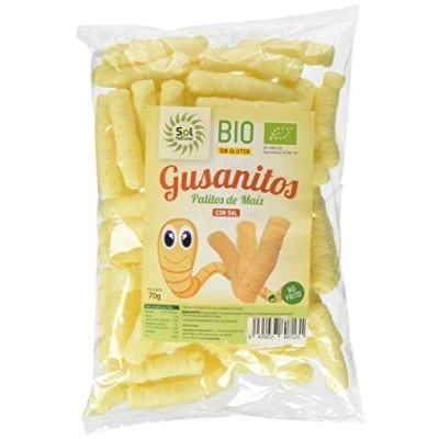 Afbeelding van SOLNATURAL Biologische reuzen MAIZ GUSANTS 70 g, niet van toepassing