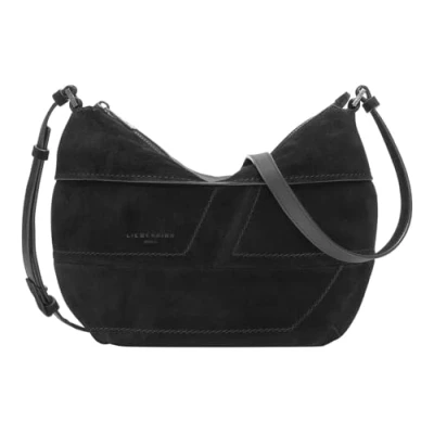 Afbeelding van Liebeskind Berlin Women&#039;s S EDDA Promo Suede Hobo damesrugzak, zwart, zwart.