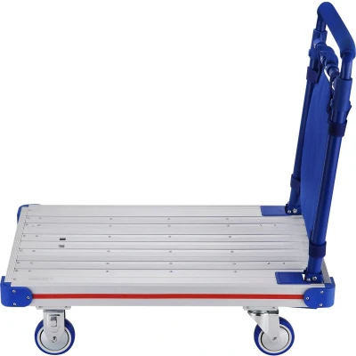 Afbeelding van Aluminium platformwagen, inklapbaar, 150 200 kg draagvermogen, 8,5 9,5 gewicht.