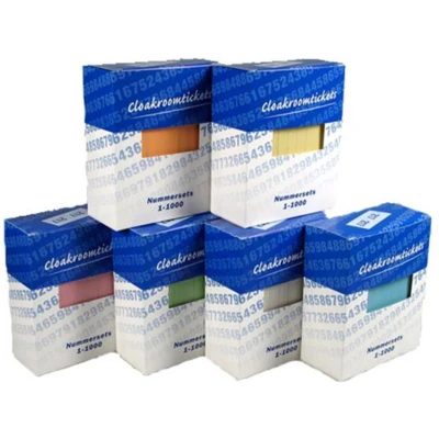 Afbeelding van Nummerblok 42x105mm nummering 1 1000 groen 10 stuks