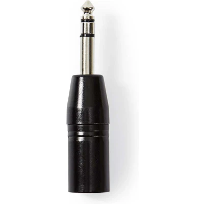 Afbeelding van XLR (m) naar 6.35 mm jack adapter Nedis (Stereo, 3 pin)