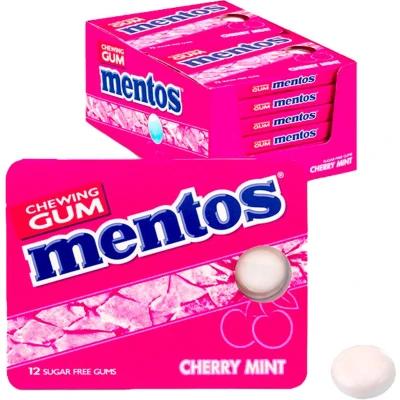 Afbeelding van Mentos Cherry 12x