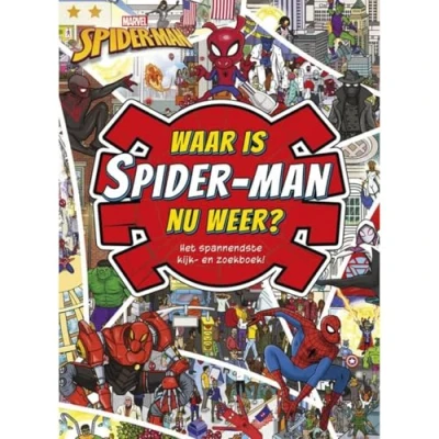 Afbeelding van Marvel Waar is Spider man nu weer? Kijk en zoekboek